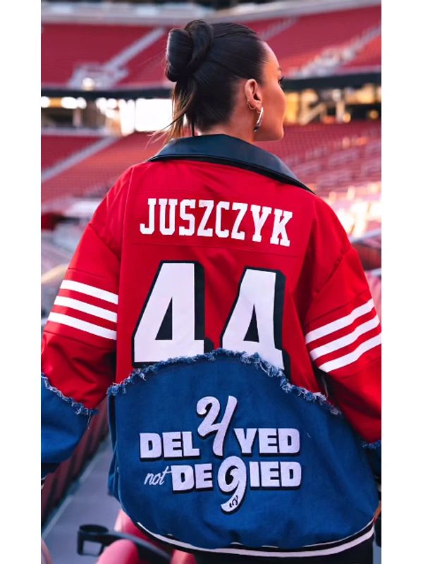 Kristin Juszczyk Delayed not Denied 49ers Jacket