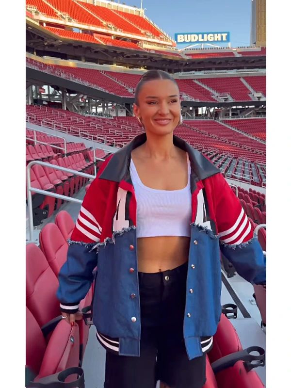 Kristin Juszczyk 49ers Delayed not Denied Jacket