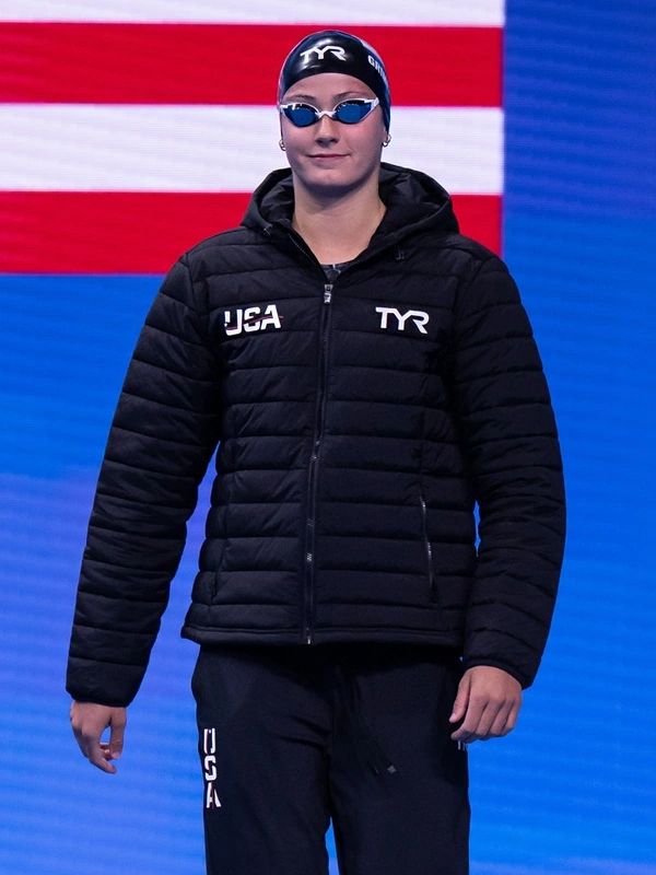 
Team USA Olympic Black Puffer Jacket