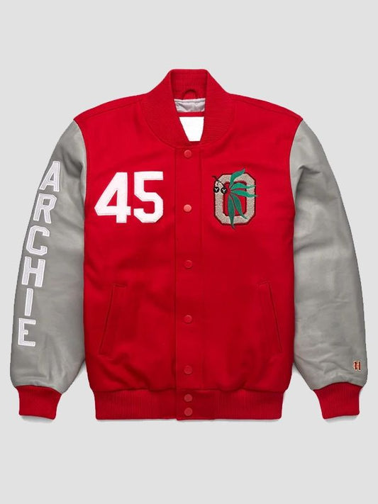 HOMAGE Archie Griffin GOAT Jacket Red & Grey