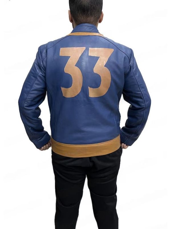 Fallout Lucy MacLean Vault 33 Blue Leather Jacket