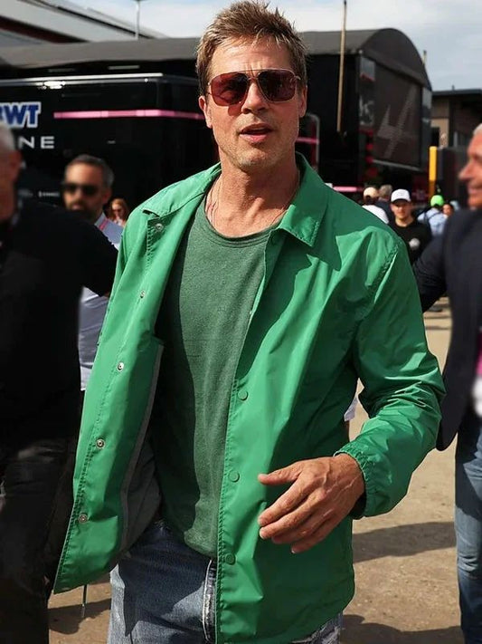 F1 Brad Pitt Green Jacket