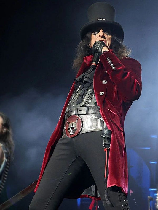 Red Velvet Coat Alice Cooper