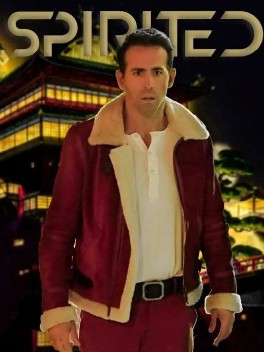 Ryan Reynolds Spirited Shearling Jacket