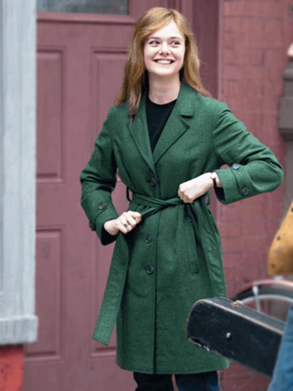 Sylvie Russo A Complete Unknown Elle Fanning Green Coat