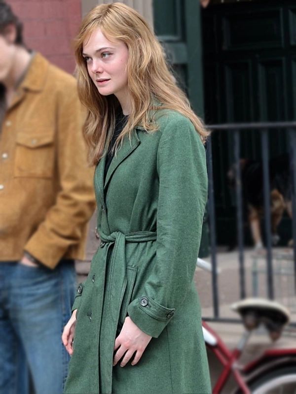 Sylvie Russo A Complete Unknown Elle Fanning Green Coat