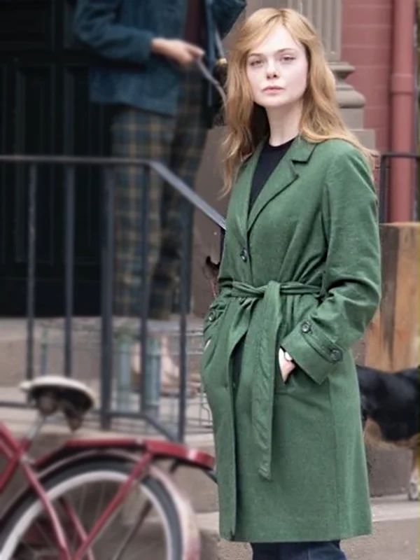 Sylvie Russo A Complete Unknown Elle Fanning Green Coat