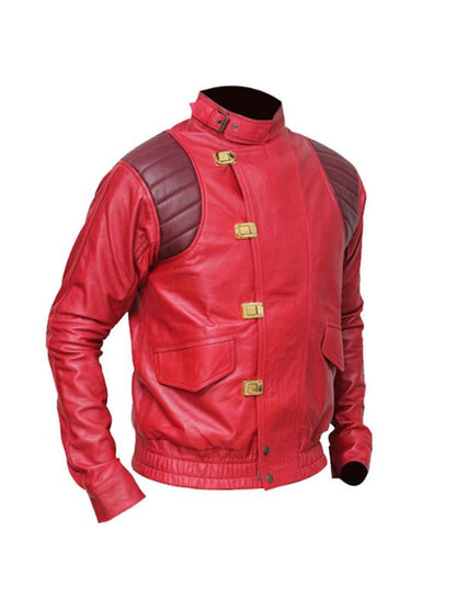 Akira Kaneda Red Leather Jacket | Akira Kaneda Jacket - Sale