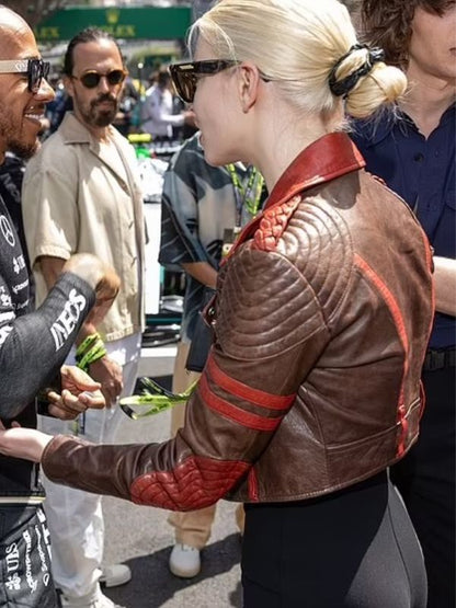 Anya Taylor-Joy Short Body Biker Leather Jacket