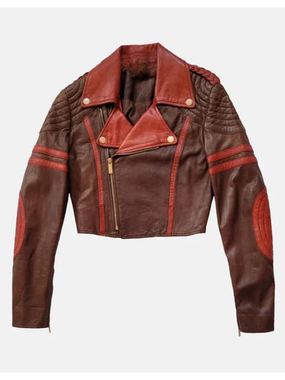 Anya Taylor-Joy Short Body Biker Leather Jacket