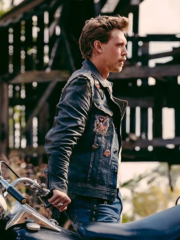 The Bikeriders Austin Butler Blue Denim Vest