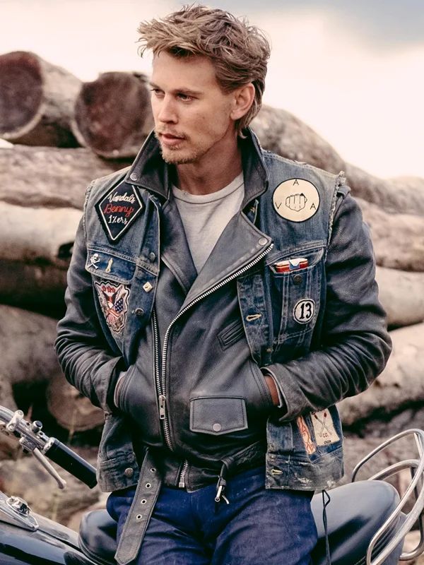 Austin Butler The Bikeriders Denim Vest Street Outerwears