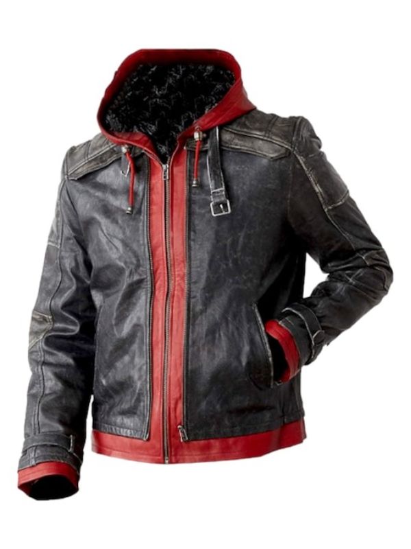 Jason Todd Batman Arkham Red Hood black jacket