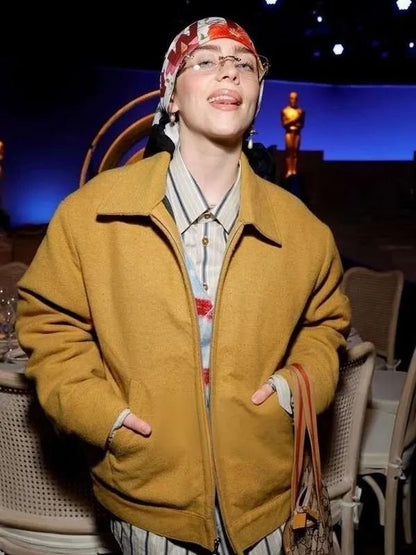 Billie Eilish 96th Oscars Awards Yellow Jacket