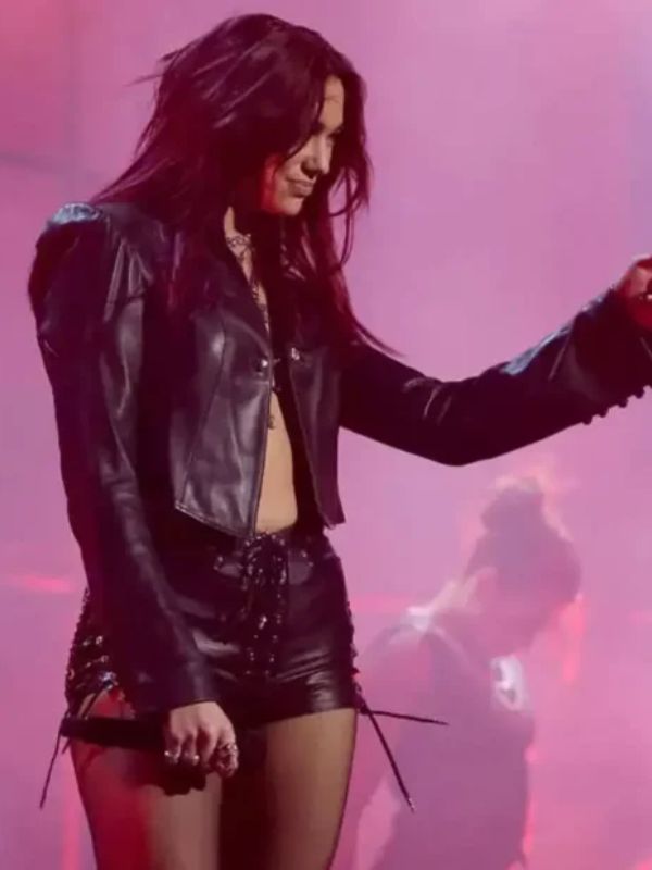 BRIT Awards Dua Lipa Cropped Black Jacket