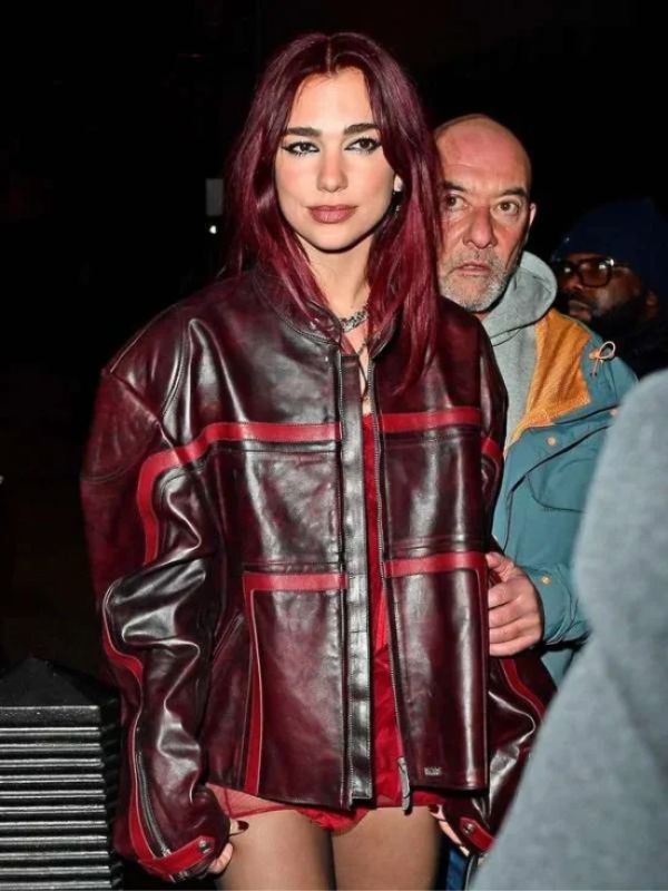 BRIT Awards Dua Lipa Leather Jacket - Sale