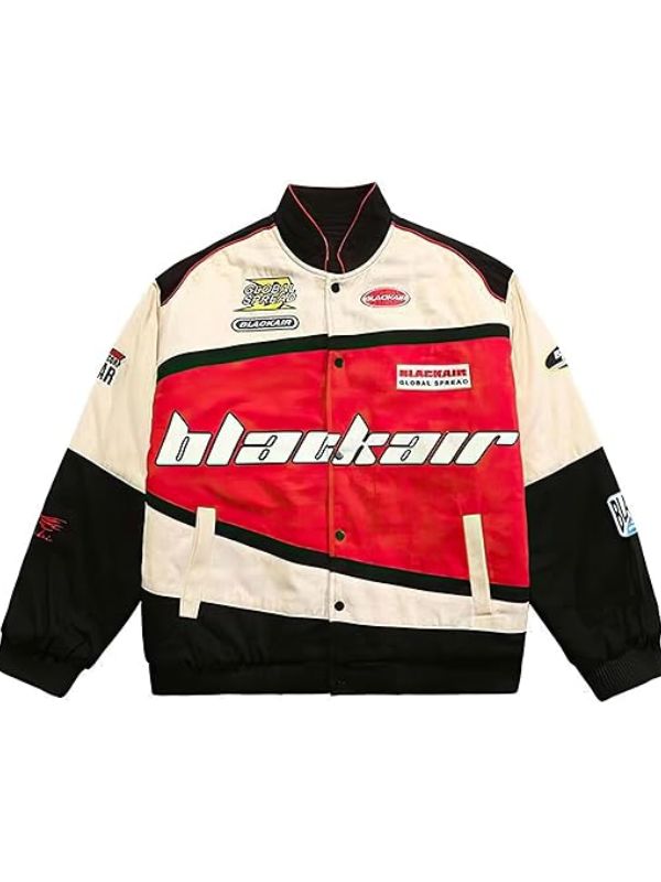 Campera Nascar Racer Blackaid Leather Jacket