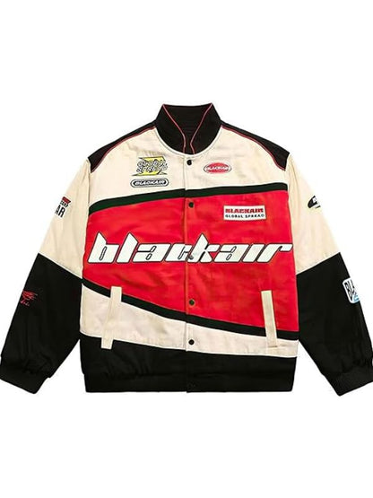 Campera Nascar Racer Blackaid Leather Jacket