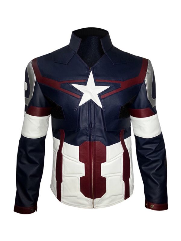 Captain America Avengers Infinity War Leather Jacket - Sale