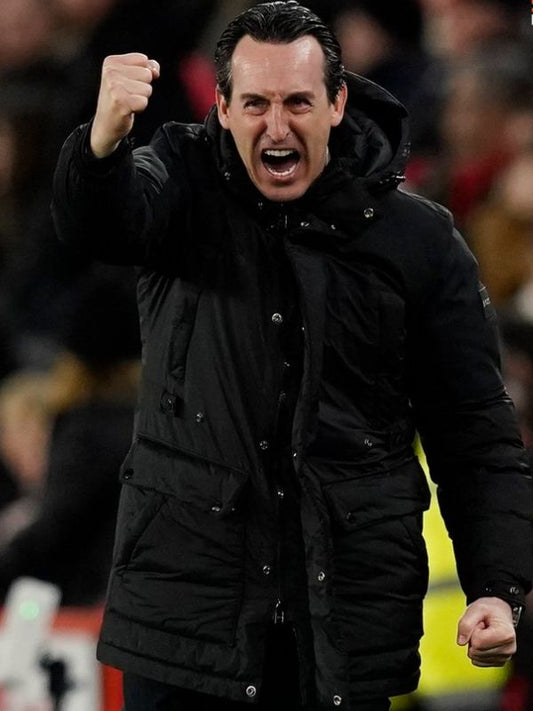 Unai Emery Black Puffer Hooded Jacket