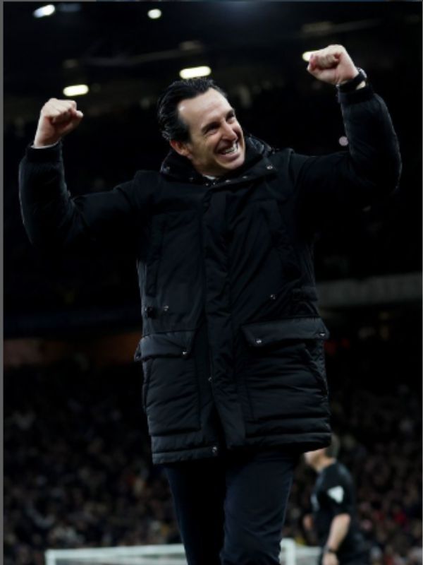 Unai Emery Black Puffer Hooded Jacket