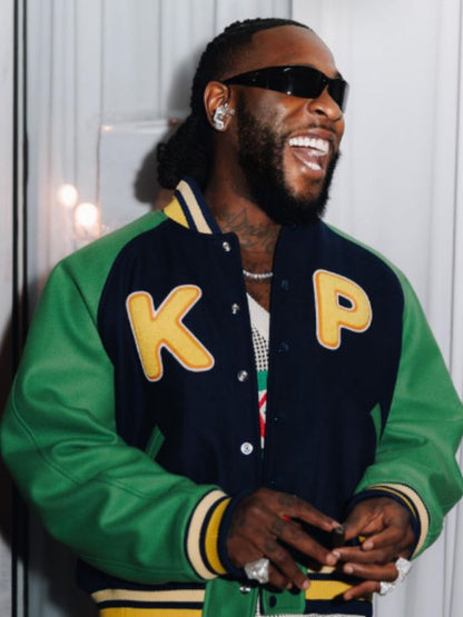 Burna Boy KP Letterman Varsity Jacket