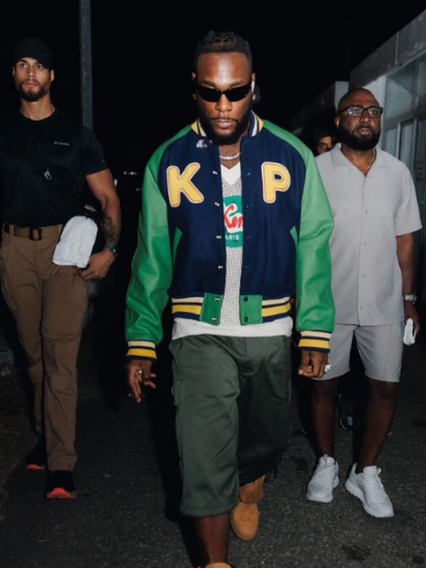 Burna Boy KP Letterman Varsity Jacket