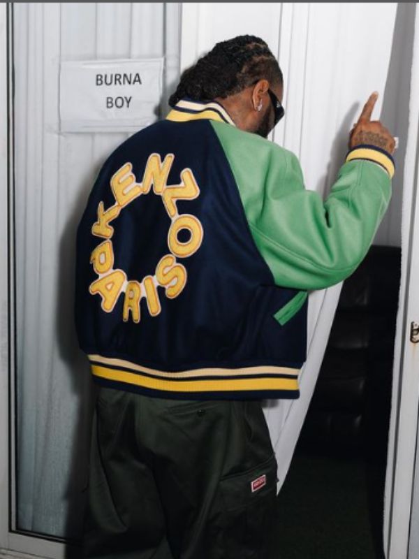 Burna Boy KP Letterman Varsity Jacket