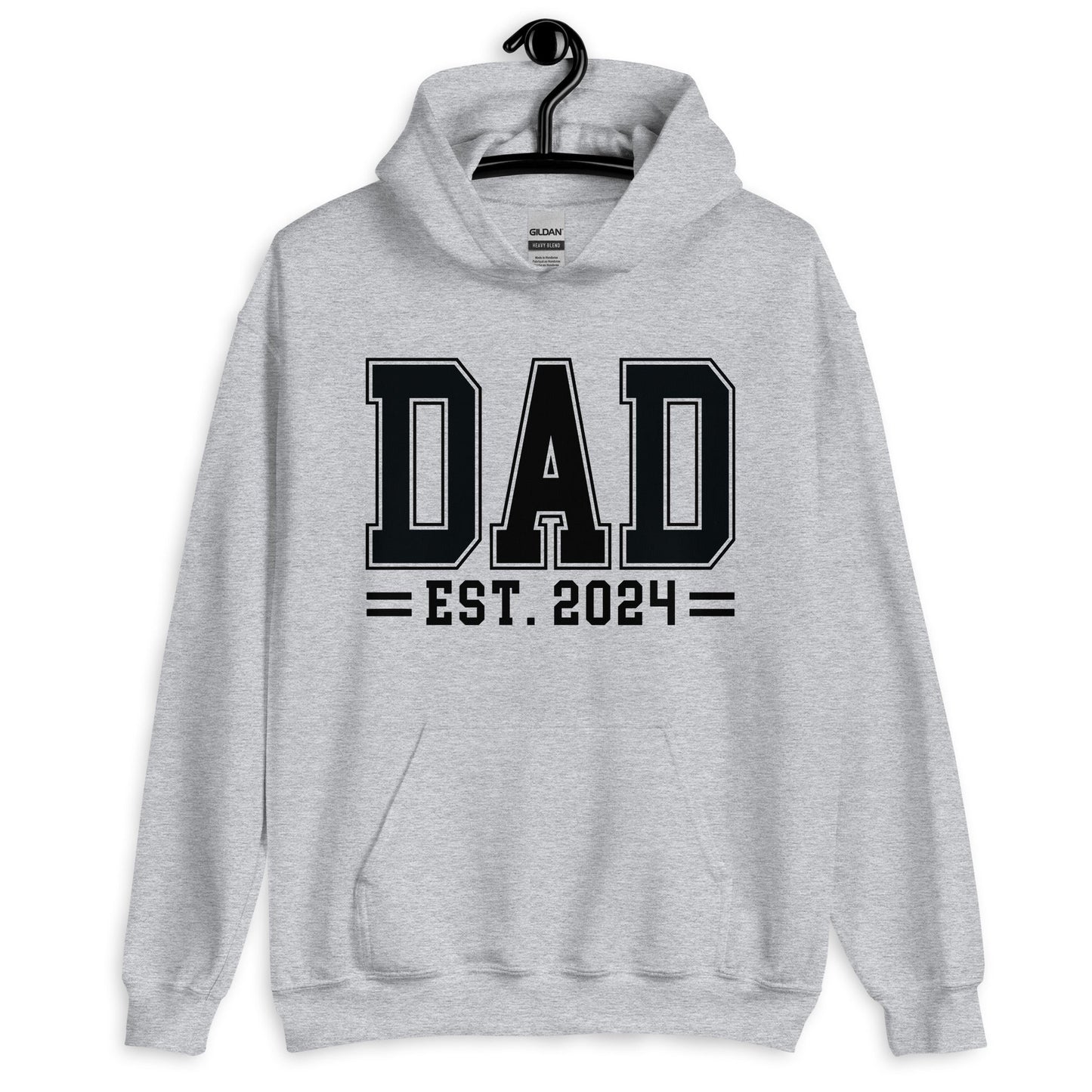 Dad Est 2024 Pullover Hoodie - Father's Day Gift