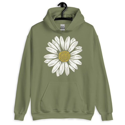 Daisy Flower Unisex Hoodie - Floral Hoodie