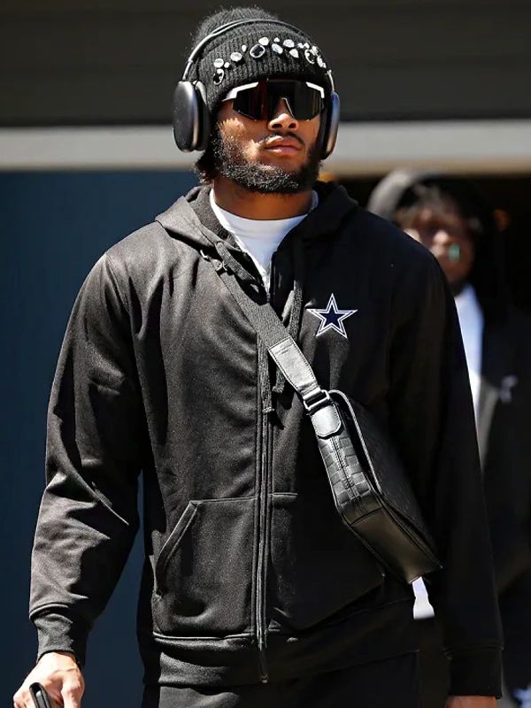 Dallas Cowboys Black Zip-Up Hoodie