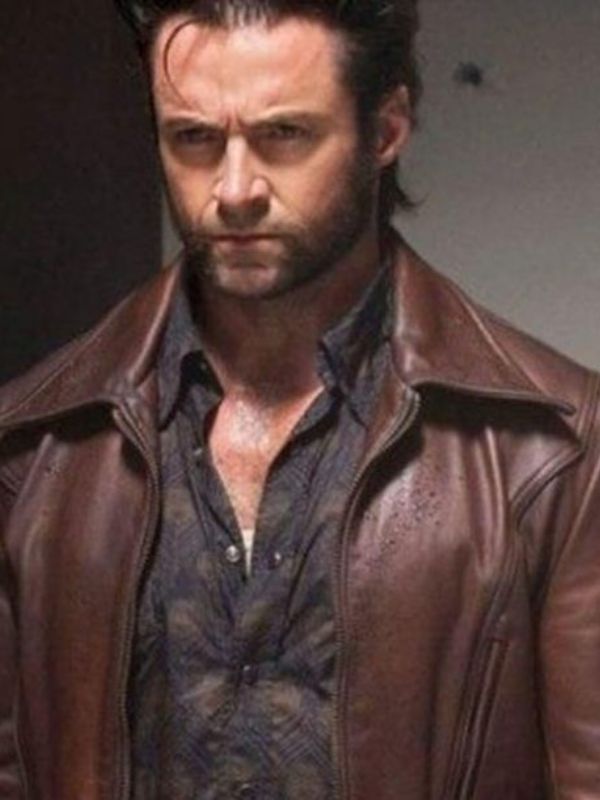 Hugh Jackman Brown Leather Jacket