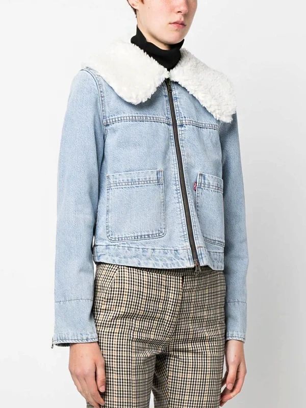 Doctor Who Millie Gibson Denim Sherpa Jacket