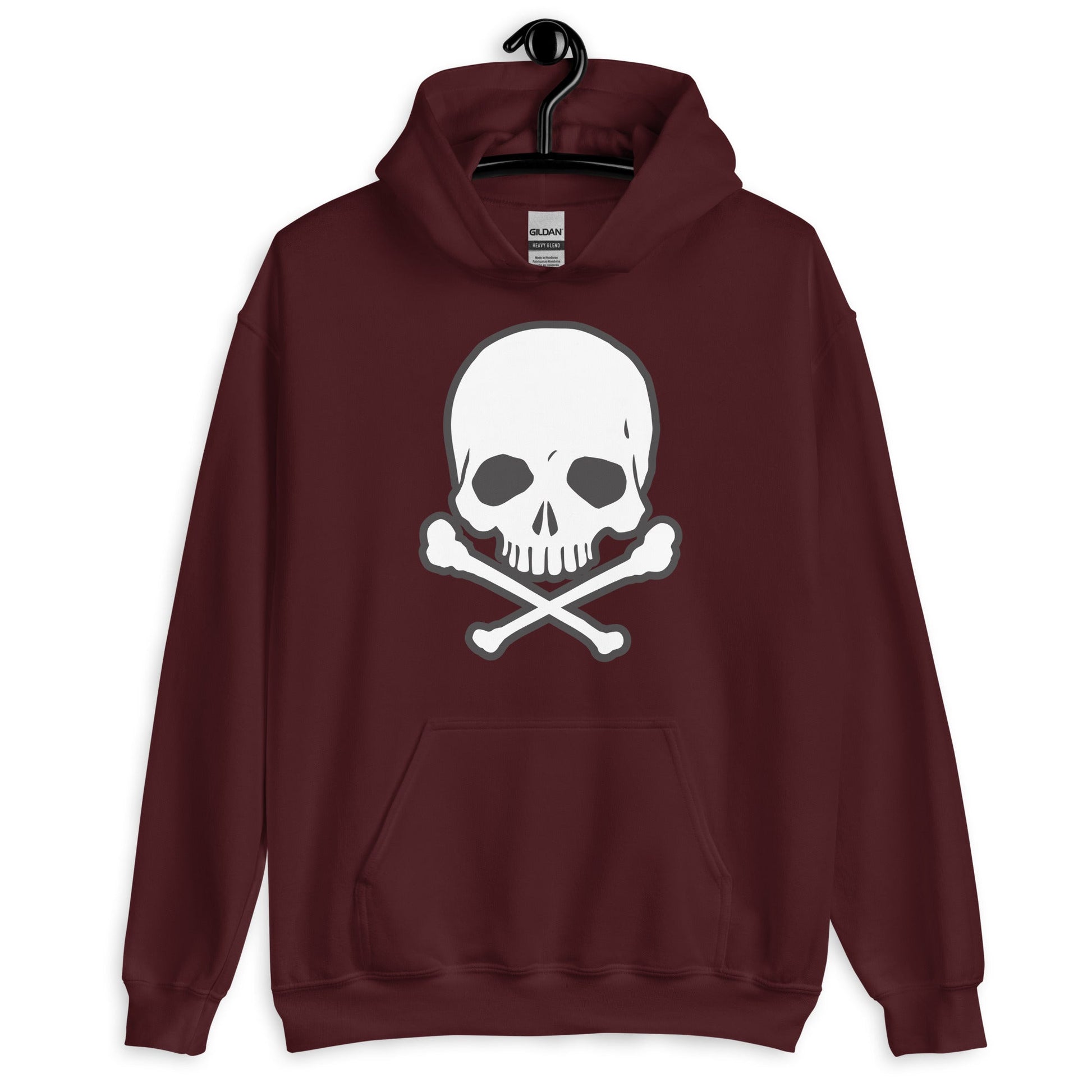 Evil Skull Pullover Hoodie - Halloween Gift Skull Hoodie
