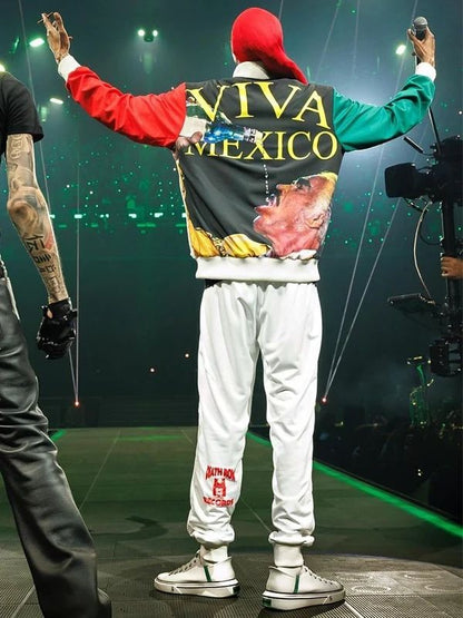 Peso Pluma Exodo Tour Viva Mexico Snoop Dogg Death Row Records White Tracksuit