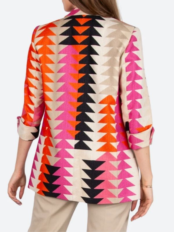 GBBO S15 Prue Leith S15 Triangle Print Blazer