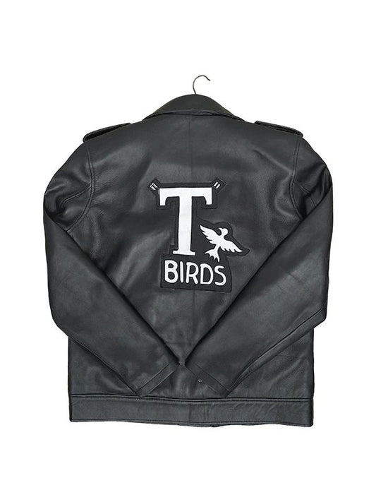 Grease T Birds Jacket | John Travolta Black Leather Jacket