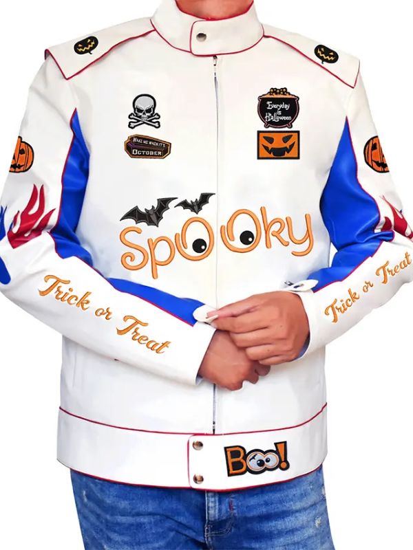 Halloween Spooky Trick Or Treat Leather Jacket