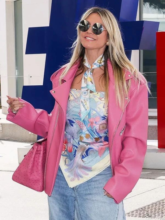 Heidi Klum Cannes Film Festival Pink Jacket