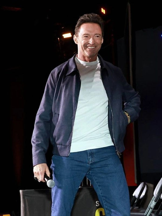 Hugh Jackman Blue Jacket Comic-Con 2024