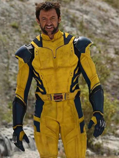 Deadpool & Wolverine Yellow Leather Jacket