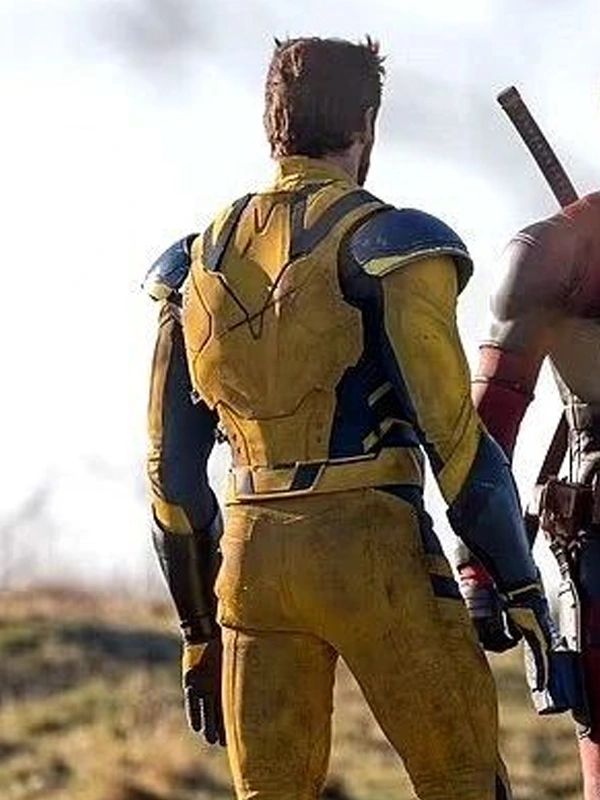 Deadpool 3 Wolverine Hugh Jackman Yellow Leather Jacket