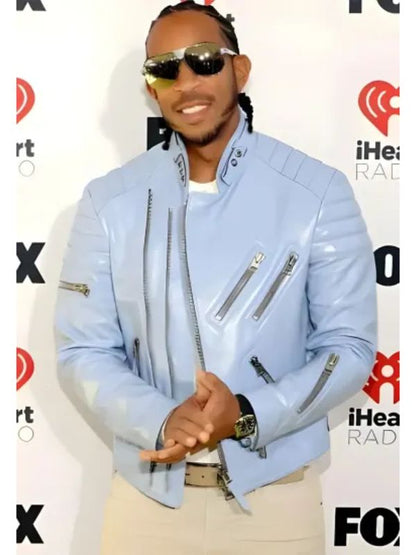 IHeartRadio Music Awards Ludacris Blue Leather Jacket