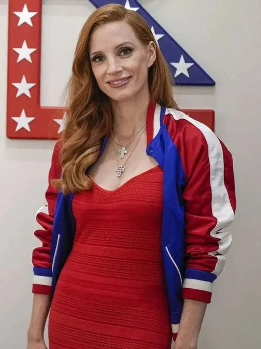 Jessica Chastain Paris Olympics Team USA Jacket