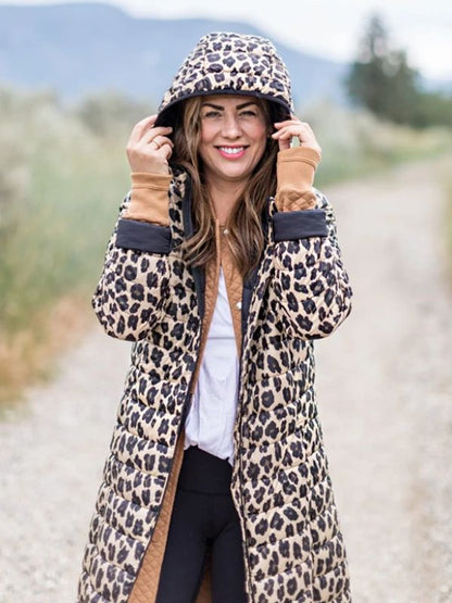 Joe Fresh Jilly Jacket | Leopard Print Hooded Coat