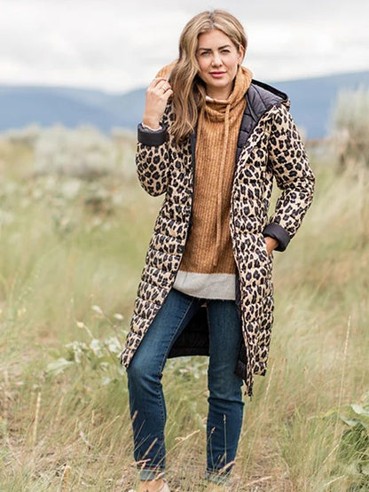 Joe Fresh Jilly Jacket | Leopard Print Hooded Coat