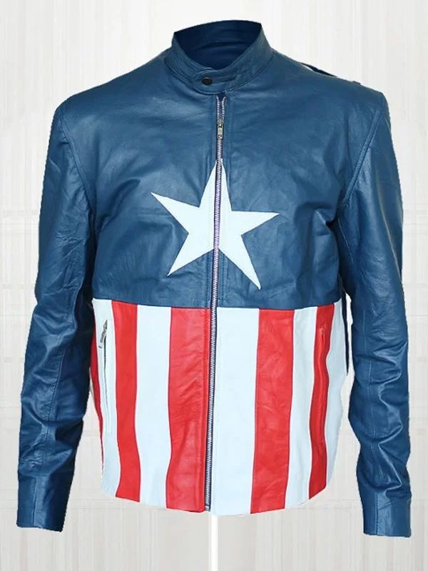 Jon Bon Jovi Concert Captain America Leather Jacket