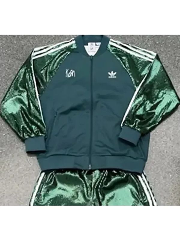 Adidas x KoRn Green Sequin Jacket