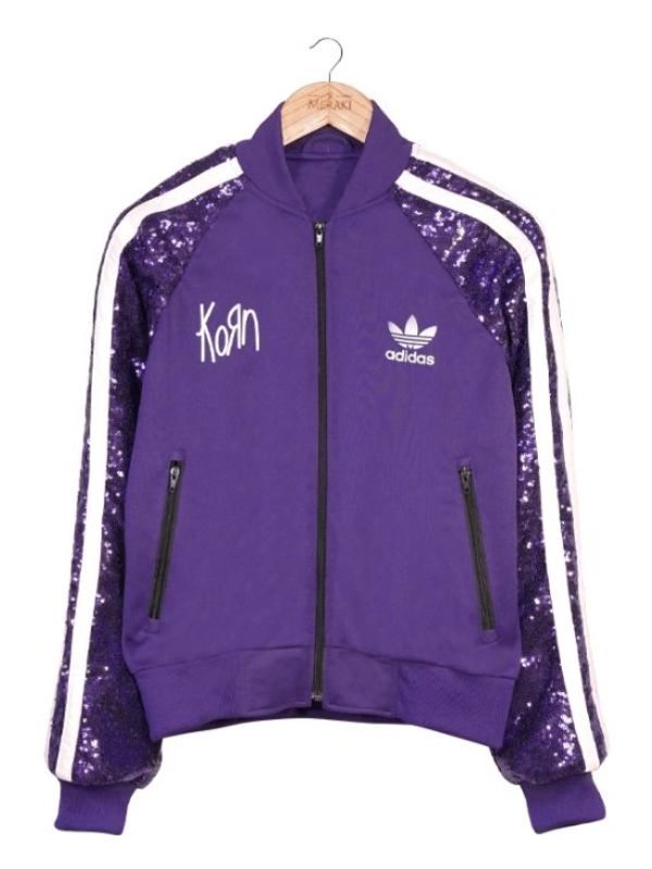 KoRn x Adidas Purple Sequin Track Jacket