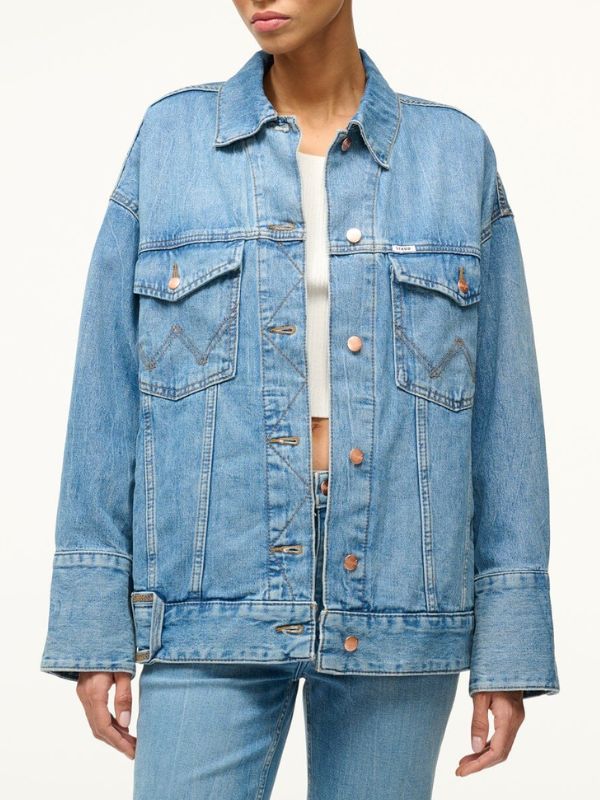 Kristen Bell Blue Denim Jacket